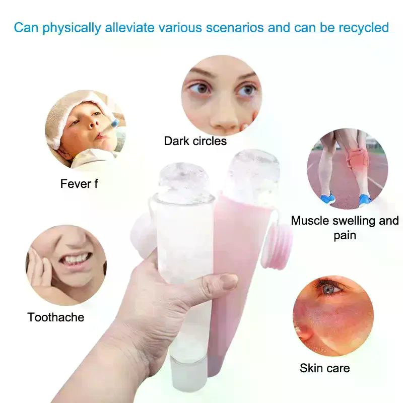 Face Ice Roller Puffiness - صينية مكعبات سيليكون على شكل أسطوانة