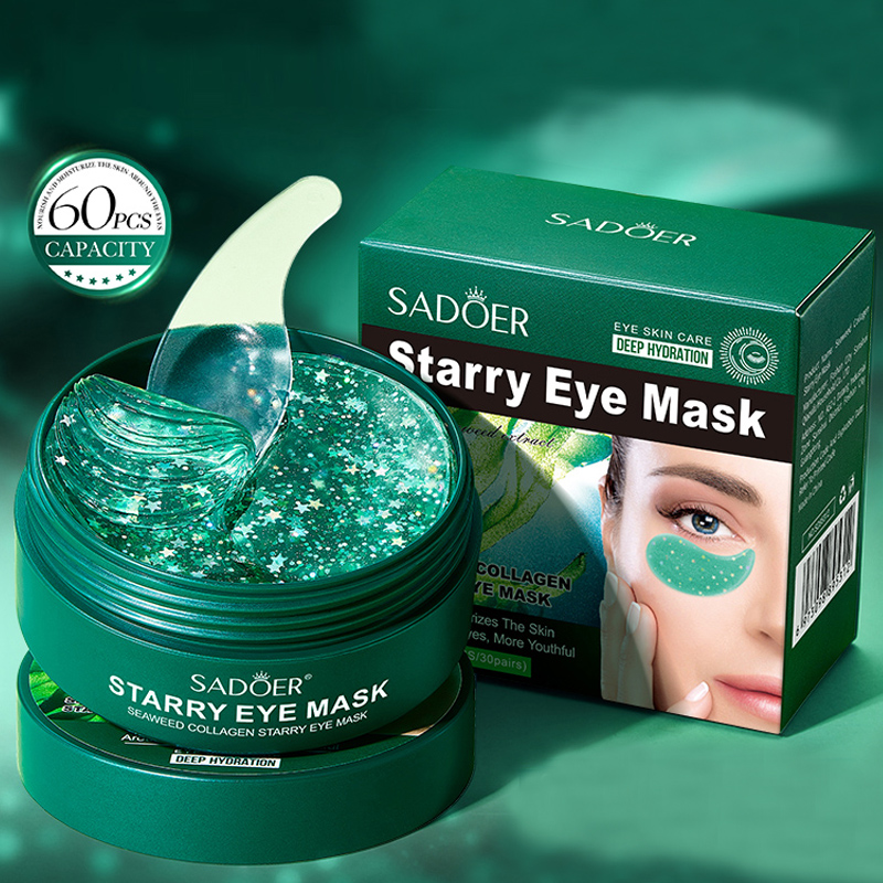 Collagen Under Eye Patches - 60 قطعة/علبة قناع عين من الأعشاب