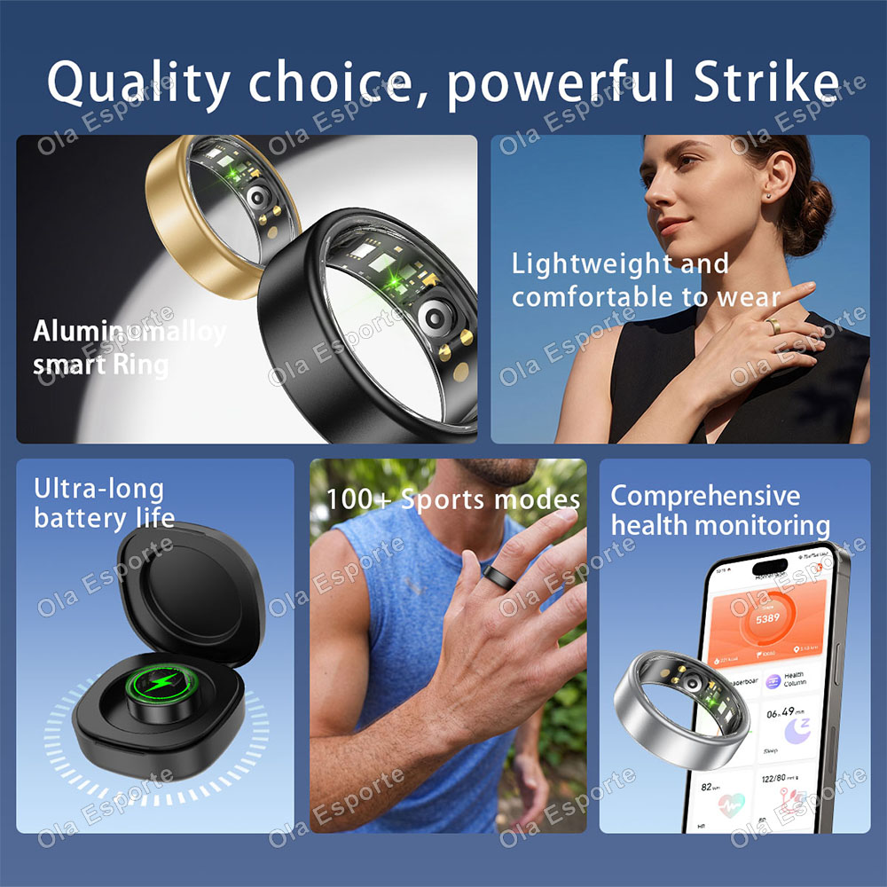 خاتم ذكي من Ola Esporte للرجال - مراجعة Health Monitors وسعره