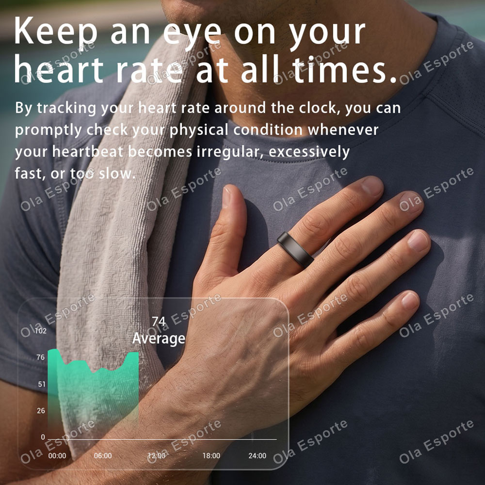 خاتم ذكي من Ola Esporte للرجال - مراجعة Health Monitors وسعره