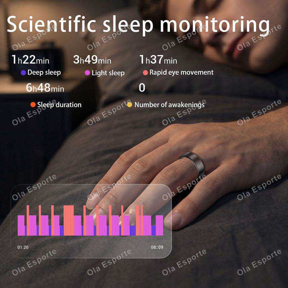 خاتم ذكي من Ola Esporte للرجال - مراجعة Health Monitors وسعره