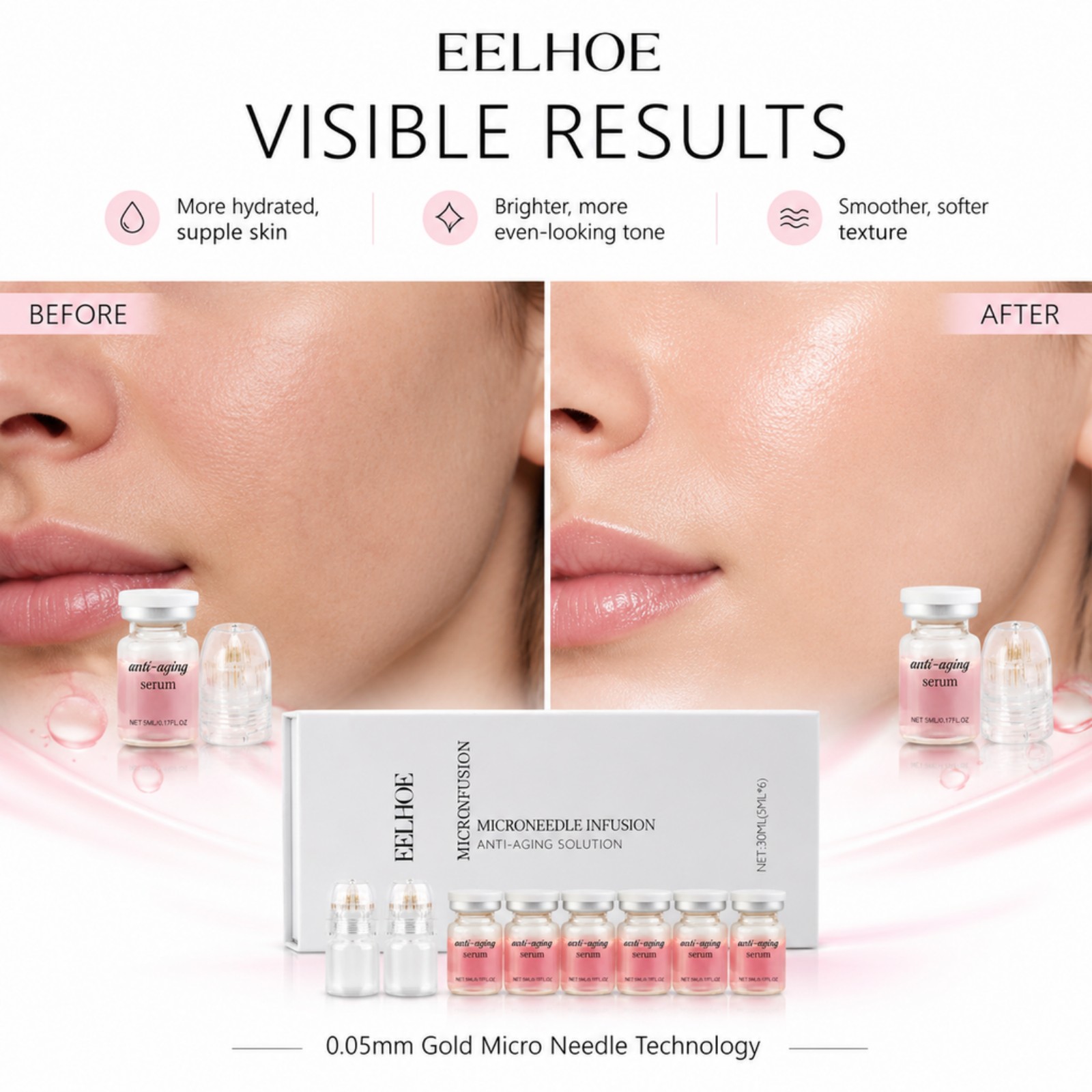 مجموعة سيروم الإبر الدقيقة 0.2 - مراجعة Hyaluronic Acid Facial Serum وسعره